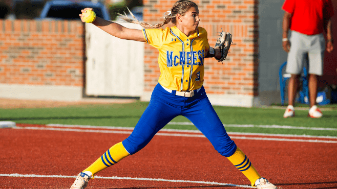 McNeese pitcher Ashley Vallejo was named Southland Conference Pitcher of the Year on Monday. -- Photo courtesy of McNeese Athletics